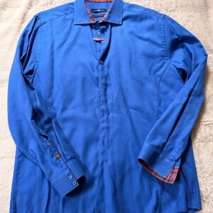 Stone Rose Vibrant Blue Dress Shirt rivet collection